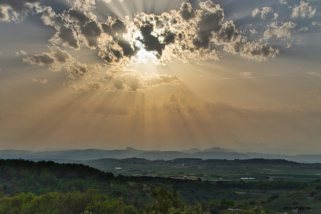 Couché de soleil sur l'Occitanie