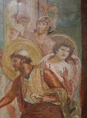 Detail of the Achilles on the Island of Skyros Fresco, ISAW May 2022