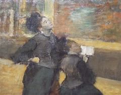 Detail of Visit to a Museum by Edgar Degas in the Boston Museum of Fine Arts, July 2011