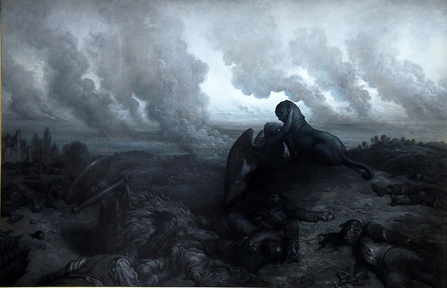 L'Enigme - Huile sur toile de Gustave Doré