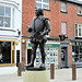 Shakespeare: Brand new statue, Henley Street, Stratford upon Avon.