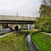 Seseke mit Brücke der B223 (Kamen) / 29.04.2023