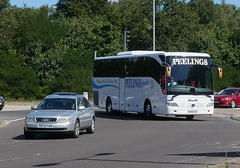 Peelings Coaches NH16 FEH at Fiveways, Barton Mills - 5 Aug 2022 (P1120845)