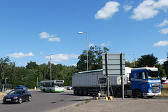 Stephensons of Essex 416 (SN56 AYH) at Fiveways, Barton Mills - 5 Aug 2022 (P1120847)