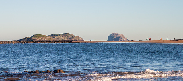 Walking to the Bass Rock