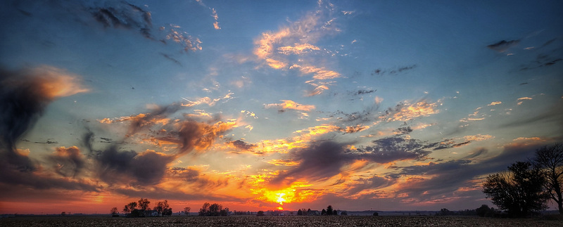 harvest sunset...