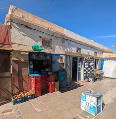 Salon de coiffure et Coca-cola