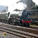 Gresley class A3 60103 FLYING SCOTSMAN reversing out to Turntable at Scarborough 23rd February 2016