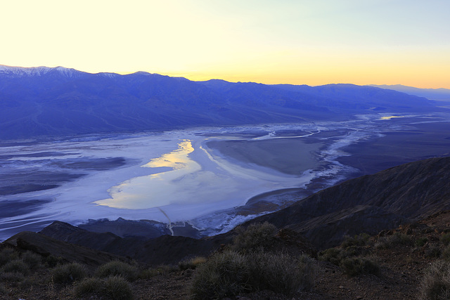 Sunset over Badwater