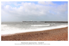 Newhaven approaches with surfer 10 8 2019