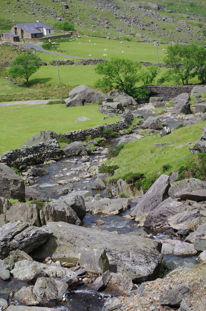 Stream in the Llanberis pass, North Wales