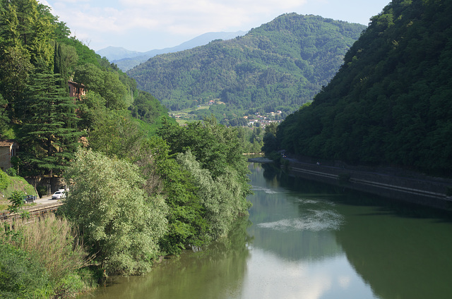 River Serchio at Borgo a Mozzano, Tuscany