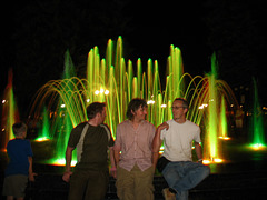 Evening community fountain I