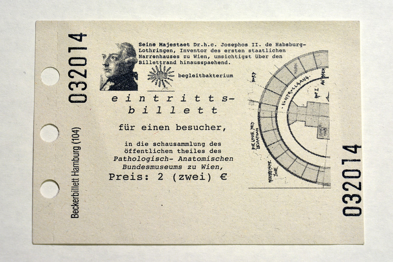 Ticket for the Pathologisch-anatomische Sammlung im “Narrenturm”