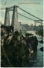 7853. Suspension Bridge, St. John, N.B.