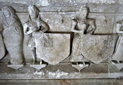 breedon on the hill church, leicestershire (43)c16 tomb of francis shirley +1571 and wife
