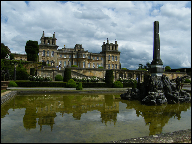 water terrace at Blenheim