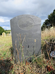 shotley church, suffolk (29) c21 tombstone of maurice scutcher +2008 featuring a small fishing boat