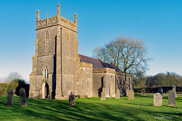 Priddy Church in Winter Sun!