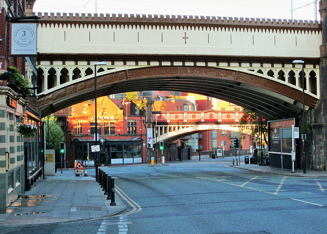 The end of Deansgate...