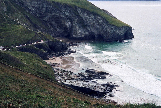 Trebarwith Strand (Scan from August 1992)