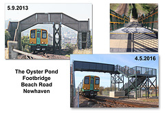 Newhaven footbridges - 5.9.2013 & 4.5.2016