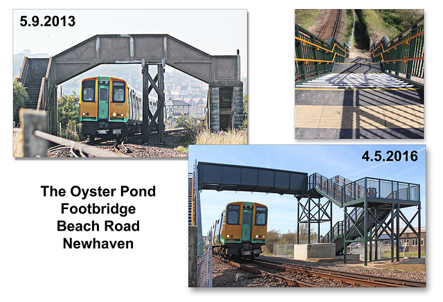 Newhaven footbridges - 5.9.2013 & 4.5.2016