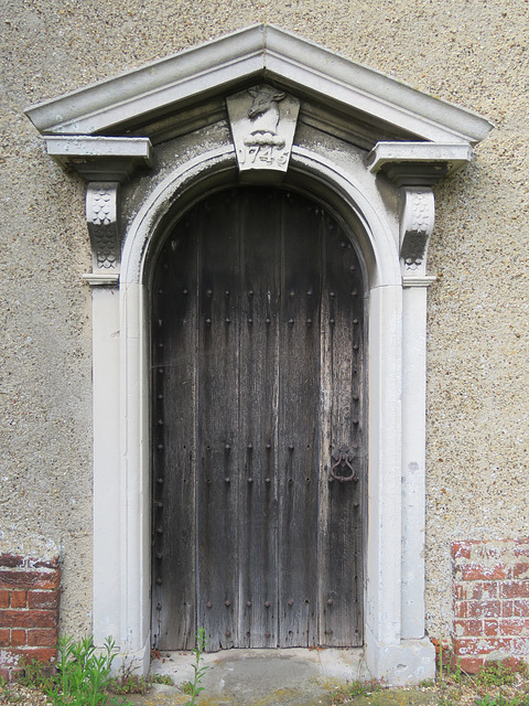 shotley church, suffolk (25) priest's door of 1745