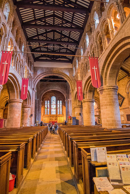 A  view to the altar at St Johns