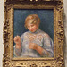 Girl Tatting by Renoir in the Philadelphia Museum of Art, August 2009