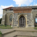 shotley church, suffolk (24) porch begun c.1462, later completed in brick. aisles c14, tower collapsed 1638