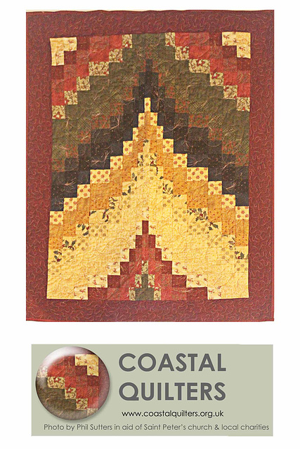 Cream rust & olive pyramid Coastal Quilters 30 6 2017