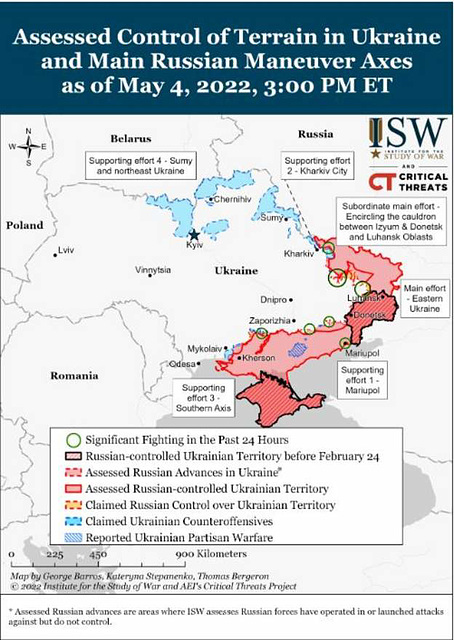 UKR - ISW overview, 4th May 2022