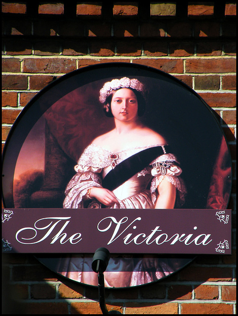 Victoria pub sign