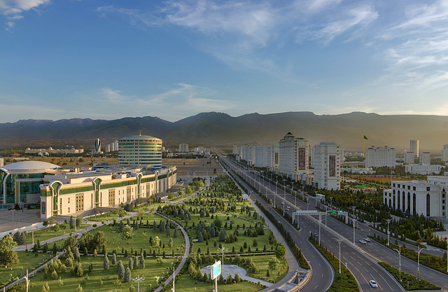 Sunset in Ashgabat