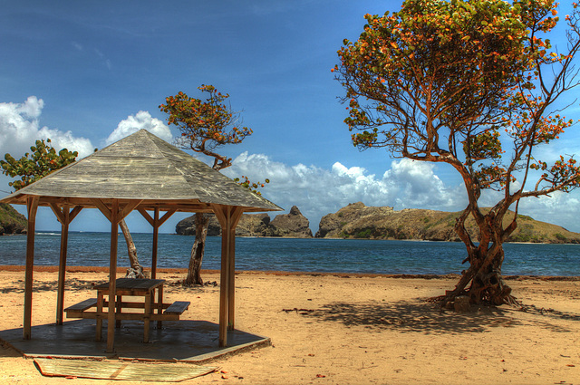 Gazebo sur la plage