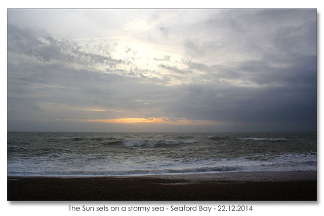 Stormy sunset - Seaford - 22.12.2014