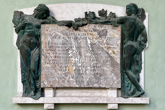 Perugia 2024 – San Pietro – Plaque for the fallen of the First World War