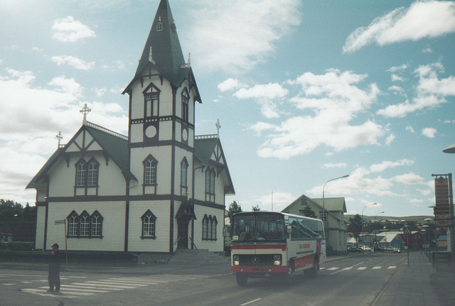 SBA-Norðurleið Mercedes-Benz X 1130 in Husavík, Iceland - 26 July 2002 (494-06)