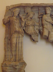 Detail of a Fragment of a Sarcophagus with the Judgement of Paris in the Palazzo Altemps, June 2012