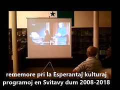 10jariĝo de la Esperanto-Muzeo en Svitavy - specimenoj el la 2-a parto de la sabata solena programo (15.9.2018)