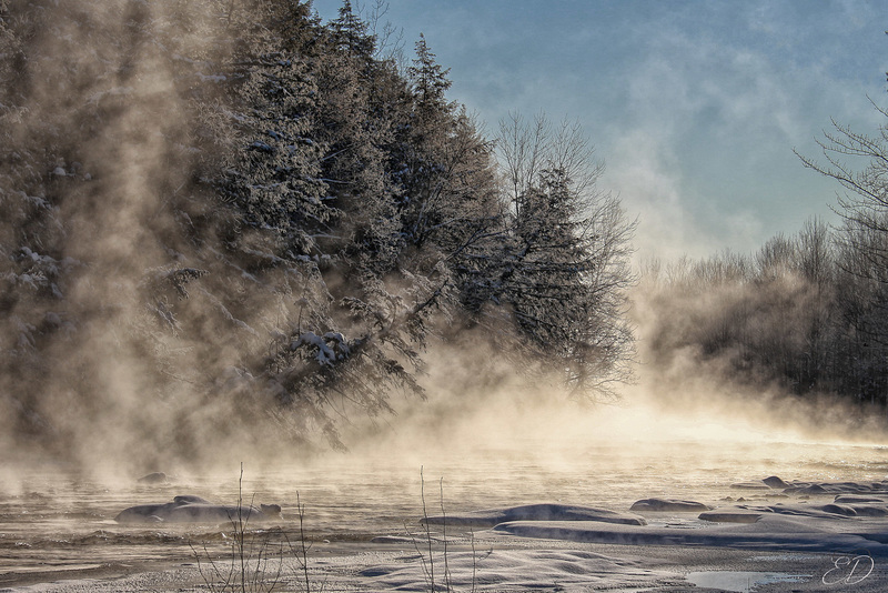 Une rivière en hiver