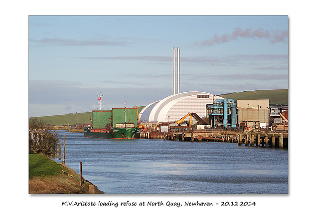 MV Aristote at North Quay, Newhaven - 20.12.2014