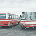 SBA-Norðurleið R 47019 and Austurleið-SBS X 878 at Gullfoss, Iceland – 22 July 2002 (489-24A)