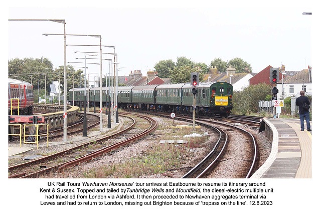 Newhaven Nonsense tour arrives at Eastbourne 12 8 2023