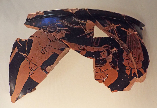 Deeds of Theseus Fragments Attributed to Onesimos in the Getty Villa, June 2016