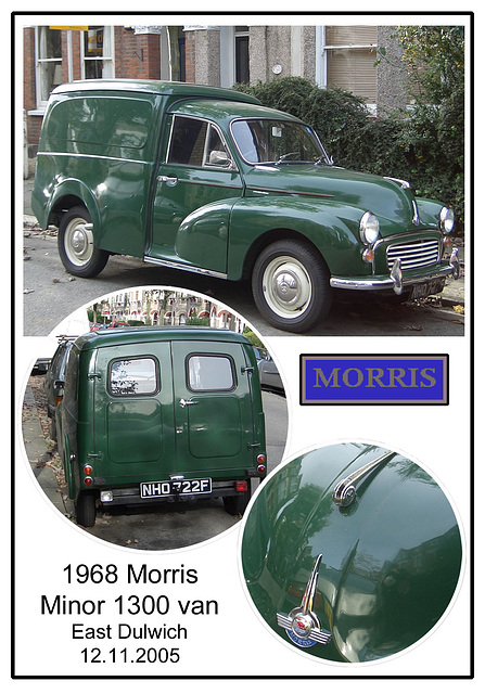 1968 Morris Minor 1300 van East Dulwich 12 11 2005
