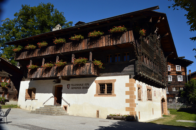 Im Jahre 1576 wude das heutige Tellenhaus in Ernen erbaut.