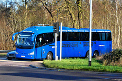 Freestone’s Coaches ME54 BUS (YN14 FVR) at Fiveways, Barton Mills - 2 Jan 2022 (P1100380)