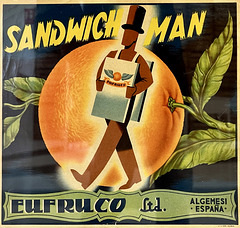Valencia 2022 – Valencian Museum of Ethnology – Sandwich man oranges